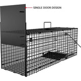 Garden Home Living val 78 x 26 x 29 cm groot als dierenval marterval kattenval vossenval muizenval met valdeur