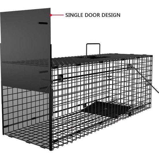 Garden Home Living val 78 x 26 x 29 cm groot als dierenval marterval kattenval vossenval muizenval met valdeur