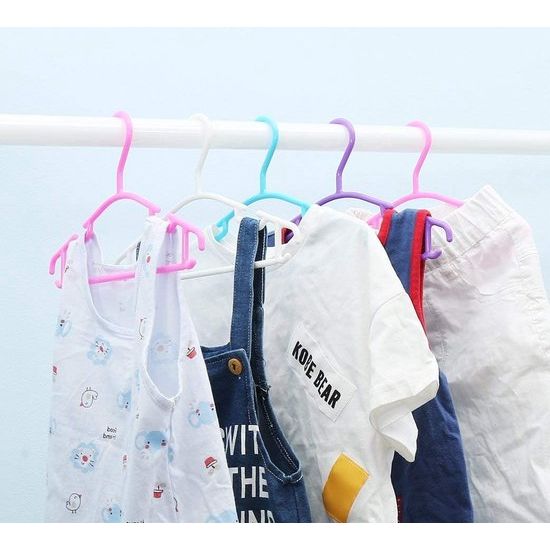 Kleerhangers voor kinderen baby 40 stuks 27 cm met 3 stuks kleerhangers organizer