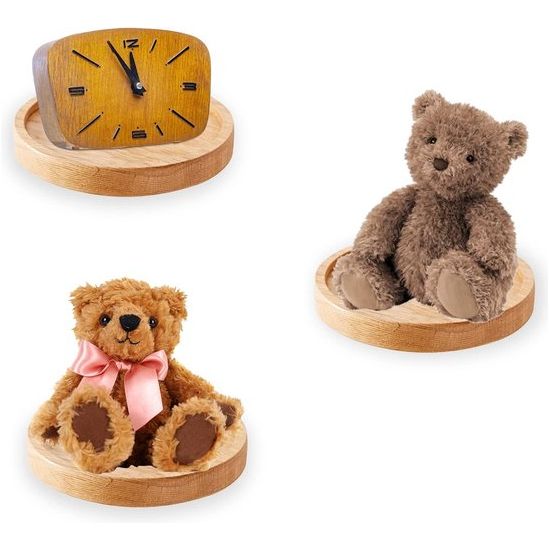 Wandrek,3 stuks ronde zwevende planken