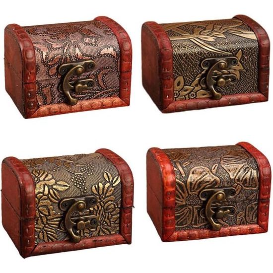 schatkist is handgemaakt van hoogwaardig hout, lichtgewicht, slagvast en breekt niet, zelfs niet als hij valt.