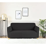 Bankhoes 3-zits waterdicht bankhoes elastisch universeel bankhoes stretch 3-zits (180-220 cm) donkergrijs