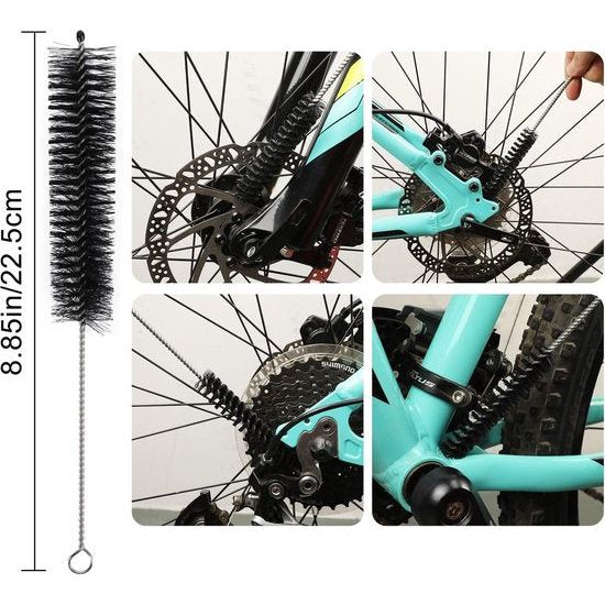7 stuks fietsreinigingsgereedschapsset, fiets Clean Brush Kit geschikt voor ketting/zwengel/banden/kettingwiel, fietsdeken, vuilreiniging