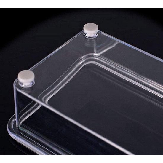 Set van 4 kruidenpotjes met lepels en afdekkingen, kruidenpotjes, keukengerei, transparant