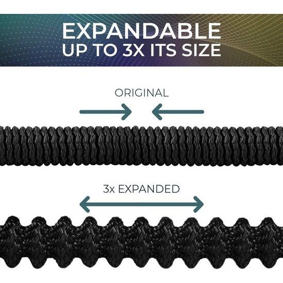 Flexibele tuinslang 30 m / 100 ft dubbellaags latex 3/4 inch massief messing aansluitingen 3450D stof knikvrij 8-functie flexibele waterslang zwart