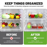 Koelkast Organizer, Transparante Stapelbare Opbergdoos Organizer Set Kleine Koelkastdoos Pantry Opbergdoos voor Keukens, Koelkast, Kasten Planken, Badkamer, Set van 7