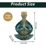 Yoga-Schildkröte, Meditationsfigur Heimdekoration, kreative Strand-Meditationsschildkröte für Zuhause, Geschenksammlung, Büro, Frühling, Sommer, Gartendekoration