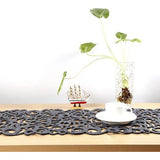 7 kleuren rechthoek holle vilt tafelloper tafelkleed matten placemats huishoudelijke decoraties grijs