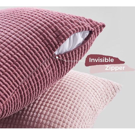 4 kussenslopen van 45 x 45 cm zonder kussenvulling