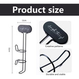 Stijltang, wandhouder, houder voor stijltang, krultang, metalen wandhouder, zonder boren voor stijltang, stijltang, stijltang, stijltang, zwart