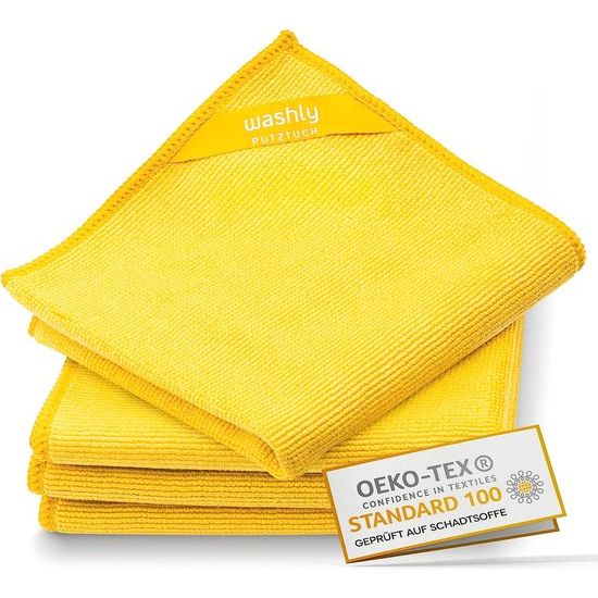 30 x 30 cm, 4 gels Oeko-Tex microvezeldoeken, microvezel poetsdoeken voor het huishouden, 430 g/m² microvezel schoonmaakdoek, extra dik, ultra absorberend, zacht, pluisvrij
