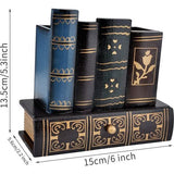 Vintage boek pennenkoker retro pennen-bureau-organizer met lade retro gebruikte voorwerpen schelpen voor thuiskantoor studiebibliotheek