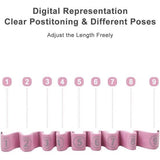 Yogaset, yogaset, stretch riem met 8 lussen, wasbaar, gemakkelijk te dragen en zeer elastische gymnastiekband, ideale stretchband voor warme yoga