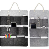 Ophangorganizer, voor aan de muur, vilt, organizer, 2 stuks, opbergtas, hangtas, voor badkamer, auto, kinderkamer, kledingkast