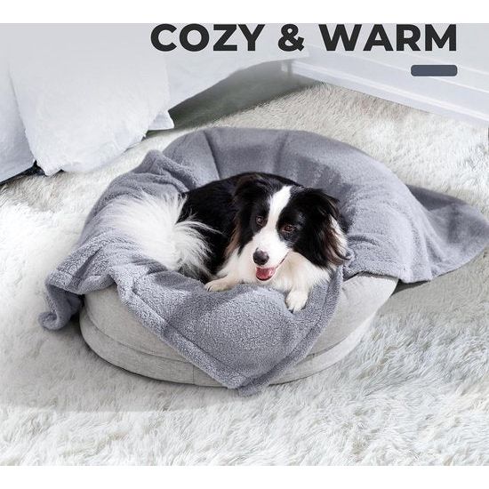 Hondendeken, voor grote of kleine honden, kattendeken/waterdichte deken, hondendekens groot wasbaar/reisdeken/fleece dekens voor huisdieren/kattendekens (lichtgrijs, 60cm*80vm/1pc)