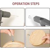 Wandrek,3 stuks ronde zwevende planken