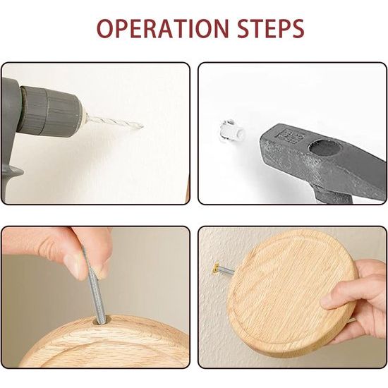 Wandrek,3 stuks ronde zwevende planken