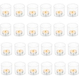 Theelichthouder Glazen theelichtglazen Heldere votiefkaarsenhouder – voor theelichtjes Votiefkaarsen Zwevende kaarsen Kandelaars Set van 24 Bruiloftsfeest Kerst Tafeldecoratie 5,7 x 5 L