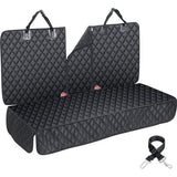 Waterdichte kinderstoelonderlegger, hondendeken, achterbank, autodeken, hondenachterbank met veiligheidsgordel, krasbestendig, hondenachterbank, auto, kinderzitje, universele pasvorm, vrachtwagens, personenauto's