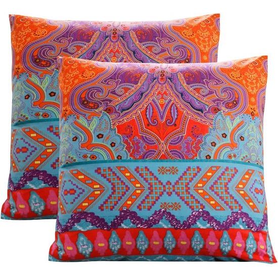 Bohemian beddengoed 3-delig, Boho, Indiase mandala, beddengoedset, renforcé met ritssluiting, dekbedovertrek en kussensloop 80x80 cm