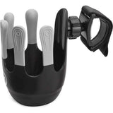 Drankhouder voor kinderwagen en buggy, bekerhouder, flessenhouder, babyflessenhouder, flessenhouder met 360° scharnier, anti-slip bevestiging en klittenbandsluiting