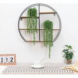 2 stuks kunstmatige hangplanten nep pot parelketting vetplanten kleine kunstplanten voor binnen buiten plank wanddecoratie