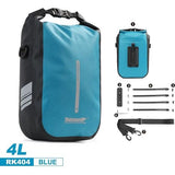 Fietstas voor bagagedrager, waterdichte fietstas voor bagagedrager, zadeltas 4L, schoudertas, laptopbagagedrager, professionele fietsaccessoires-blauw