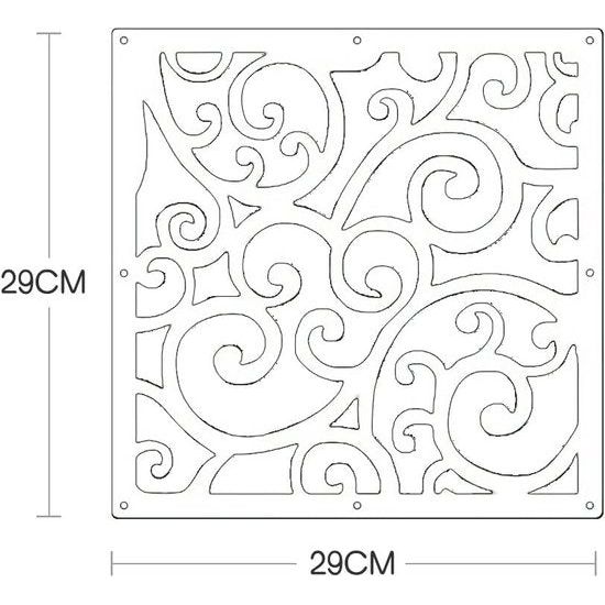 24 stuks hangende ruimteverdelers, hangend beeldschermpaneel, wandpanelen voor thuis, hotel, bar, decoratie (patroon D)