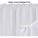 Gordijn ondoorzichtige gordijnen geluidsbescherming met plooiband thermo, 260 x 140 cm (hoogte x breedte), zilvergrijs, set van 2