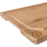 Robuuste bamboe plank 30,5 x 20,5 x 1,5 cm (not zo) BIG de duurzame snijplank met sapgoot voor brood, fruit, vlees en groenten. Houten plank van bamboe voor dagelijks gebruik.