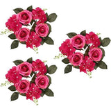 Kaarsenringen voor zuilkaarsen: licht van gewicht, met uitstekende afwerking, de kaarskrans is gemakkelijk te dragen en ziet er prachtig zacht uit.