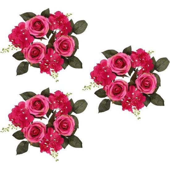 Kaarsenringen voor zuilkaarsen: licht van gewicht, met uitstekende afwerking, de kaarskrans is gemakkelijk te dragen en ziet er prachtig zacht uit.