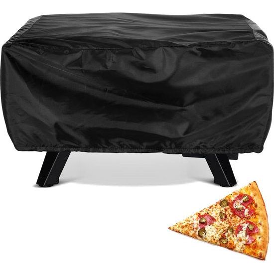 Beschermhoes voor pizzaoven, zwart, outdoor, waterdicht, voor accessoires, 55 x 55 x 27 cm