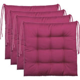 Stoelkussen / tuinzitkussen met 9-punts stiksel in verschillende uitvoeringen