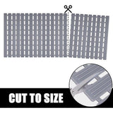 Antislipbadmat 90 x 40 cm: machinewasbare douchemat met zuignappen Opvouwbare veiligheidsbadmat van TPE - antislipmat voor badkuip met snelle afvoer (donkergrijs)