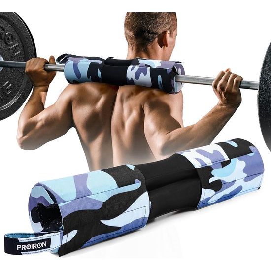 Lange halterkussen, extra dik nekkussen, lange halter, hip thrust kussen voor kniebuigingen - barbell pad nekbescherming voor krachttraining voor mannen en vrouwen