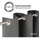 verduisteringsgordijn, vitrage met ogen, halfgordijn voor balkon, kinderkamer, set van 2.