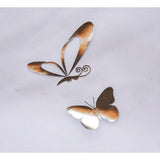 Voile vouwgordijn met zilveren hot stamping design, transparant gordijn (BxH 60x130cm, vlinder)