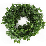 Bladslinger, bladeren, decoratie, kunstgroen, klimop, planten voor thuisdecoratie, binnen en buiten, (Ivy Leaves/16 stranden)