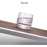 Placemats, afwasbaar, set van 6, geweven placemats, afwasbaar, antislip, hittebestendig, vinyl, afwasbaar, voor keuken, eettafel, hotel, 30 x 45 cm, bruin 2