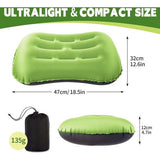 Inflatable camping pillow, ultralicht, inflatable head pillow, camping pillow, inflatable beach pillow.