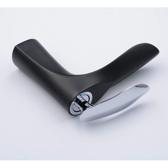 Badkamer Wastafelkraan Enkele Handgreep Chroom 1 Gat Mount Body Zwart Wastafelmengkraan Toilet