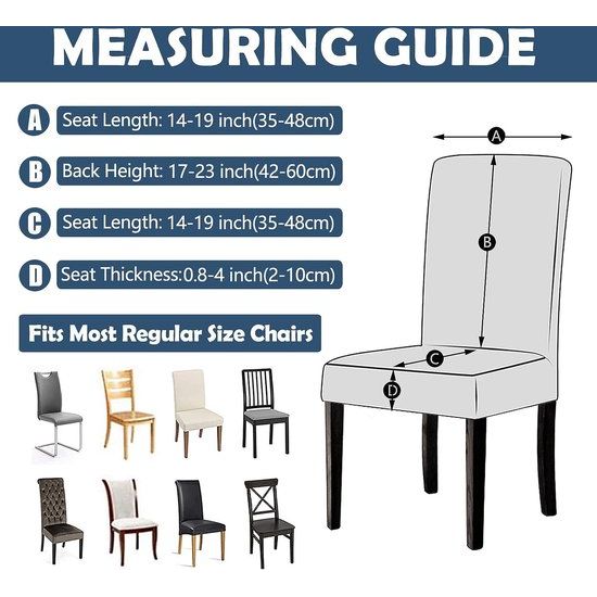 Stoelhoezen Set van 4 stoelhoezen stretchhoezen voor schommelstoelen eetkamerstoelen stoelen bescherming stoelhoezen decoratieve bi-elastische hoes voor hotel, bruiloft, banket, keuken, restaurant, feest, kantoor (bruin)