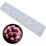 silicone lace fondant mallen, suiker ambachten, afdrukken schimmel, eetbare cake, moleculaire keuken, decoratie, 5 gaten grote en kleine kersenbloesem