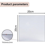 Je ontvangt 4 stuks zelfklevende spiegels, 20 x 20 cm (dikte: 2 mm)