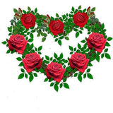 Krans,hartvormige rotanring is met de hand gemaakt van rotanmateriaal