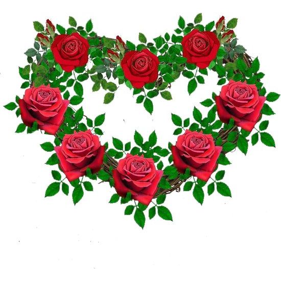 Krans,hartvormige rotanring is met de hand gemaakt van rotanmateriaal