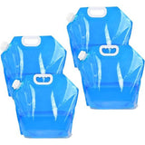 Pak van 4 waterjerrycans, 10L waterjerrycan, opvouwbare waterjerrycan, kamperen, opvouwbare waterjerrycan, watercontainer, waterzak, drinkwaterjerrycan, waterzak
