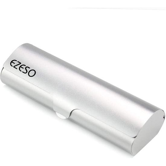 Unisex (mannen/vrouwen) lichtgewicht bril case aluminium mat brillenkoker voor kleine frames (zilver (levertijd 3-5 werkdagen)
