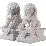 Guardian Lion-figuur, Chinese Feng Shui decoratieve sculptuur, FOO Dogs-standbeeld, ambachten, ornamenten voor thuis, kantoor, decoratie, cadeau, 10 cm / 3,93 inch